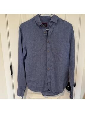 UNTUCKit Small Slim Fit Wrinkle Resistant 100% Linen Shirt